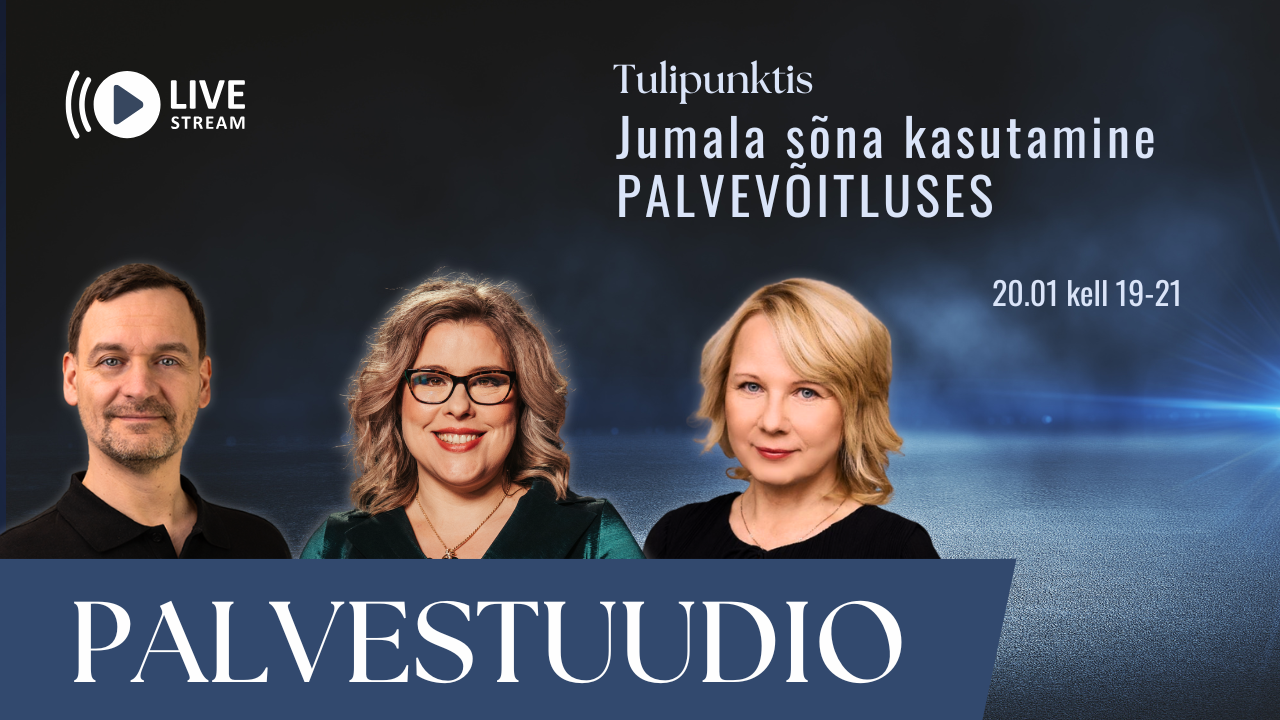 Kuidas palvevõitlustes Jumala Sõna kasutada? Miks see on oluline? Saatejuht on Agnes Pulk. Saatekülalised on Paavo-Peeter Ainla ja Tiia Tarm. Vaata saadet 20.01