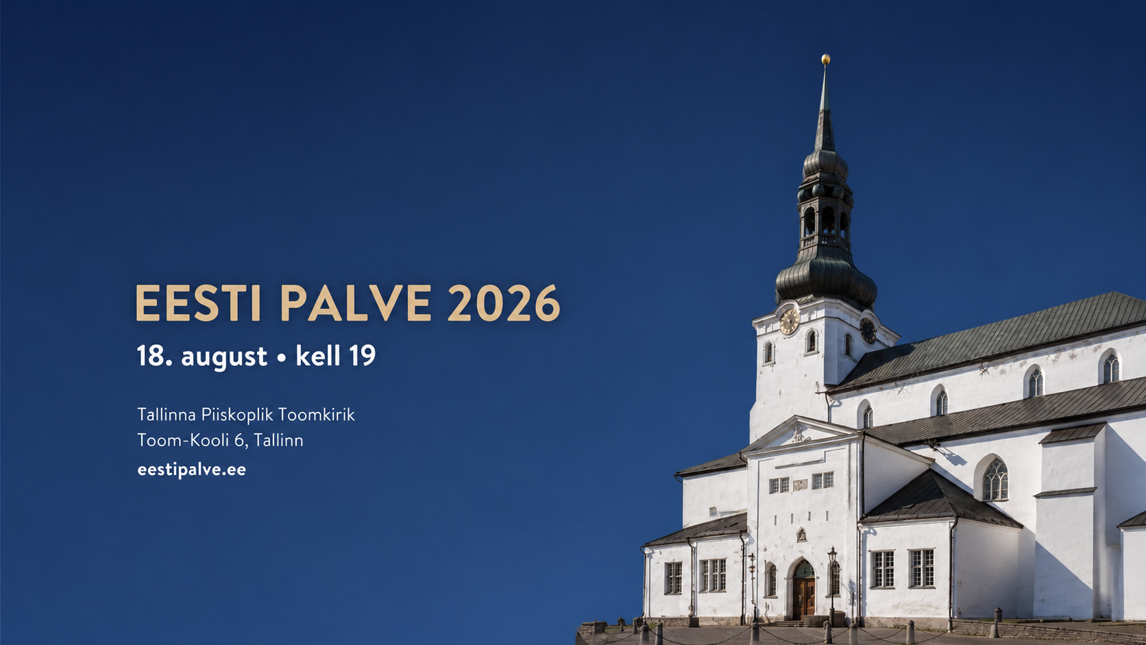 EESTI PALVE 2026 T, 18.08 kell 19.00