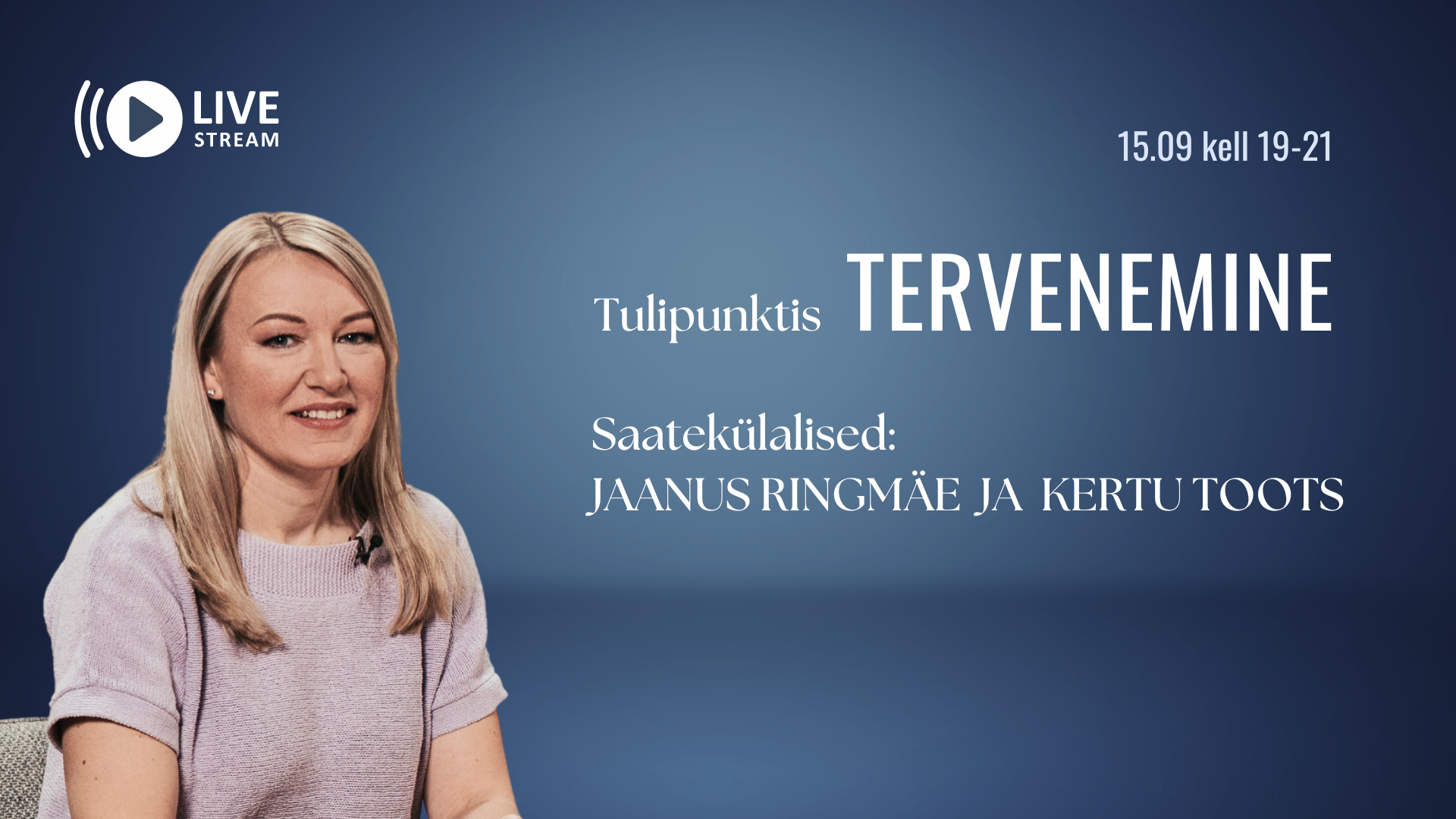 Palvestuudio: Tervenemine (15.09)
